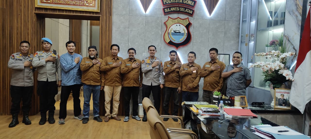 Polresta Gowa-SMSI Siapkan Kolaborasi Informasi Publik, News Room Jaga Desa Jadi Fokus