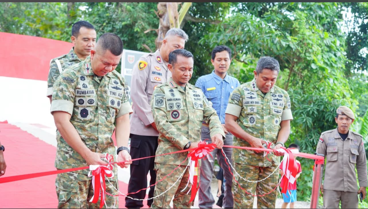 Jembatan Perintis Garuda di Awangpone Resmi Difungsikan, Bupati Bone: Wujud Kehadiran Negara untuk Rakyat